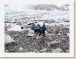 15April05 - 2002 crash at base camp * Some helicopter crash that happened two years ago. It crashed into the glacier so every year it moves further and further down the mountain as the glacier moves. * 2048 x 1536 * (685KB)